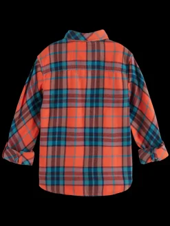 REGULAR-FIT YARN-DYED CHECKED FLANNEL SHIRT-Scotch & Soda Fashion