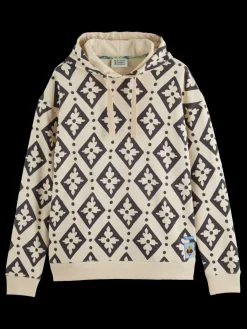 Relaxed fit aop hoodie-Scotch & Soda Hot