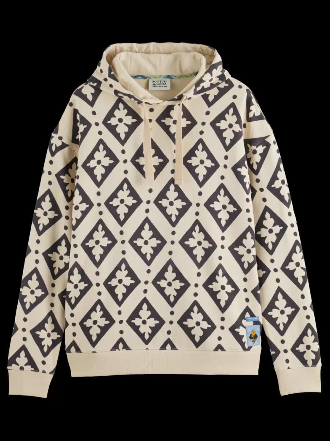 Relaxed fit aop hoodie-Scotch & Soda Hot