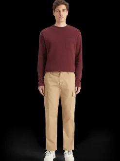 Relaxed fit blanket stitch slub longsleeve t-shirt-Scotch & Soda Fashion