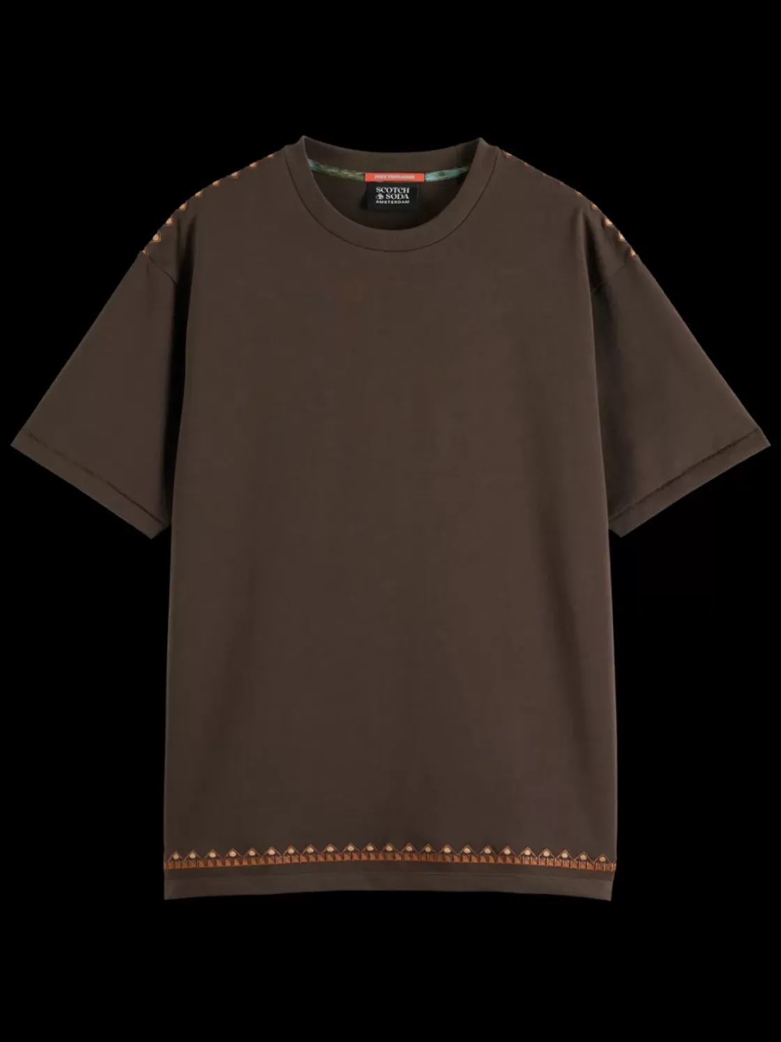 RELAXED FIT EMBROIDERY T-SHIRT-Scotch & Soda Outlet