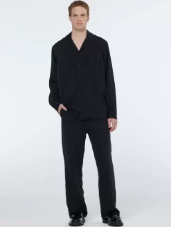 Relaxed fit jacquard sateen shirt-Scotch & Soda Sale