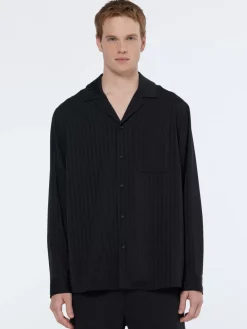 Relaxed fit jacquard sateen shirt-Scotch & Soda Sale