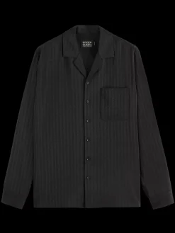 Relaxed fit jacquard sateen shirt-Scotch & Soda Sale