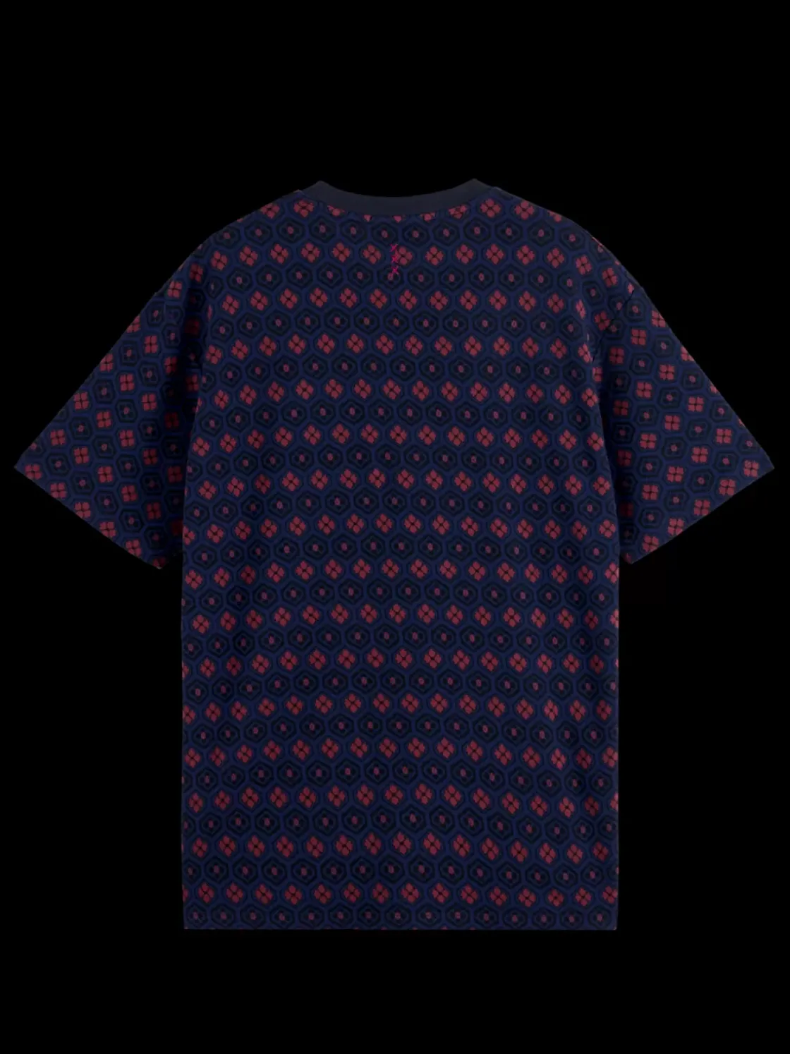 Relaxed fit jacquard t-shirt-Scotch & Soda Outlet