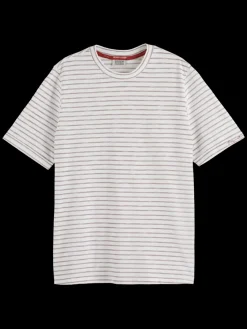 RELAXED FIT LUREX STRIPE T-SHIRT-Scotch & Soda Clearance