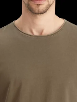 Relaxed fit raw edge t-shirt-Scotch & Soda Clearance