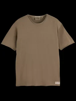 Relaxed fit raw edge t-shirt-Scotch & Soda Clearance