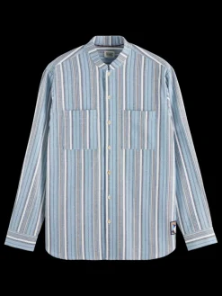 Relaxed fit structured multicolor stripe shirt-Scotch & Soda New