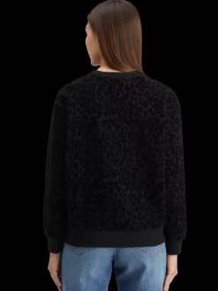 Relaxed fit sweatshirt with flock artwork-Scotch & Soda Clearance