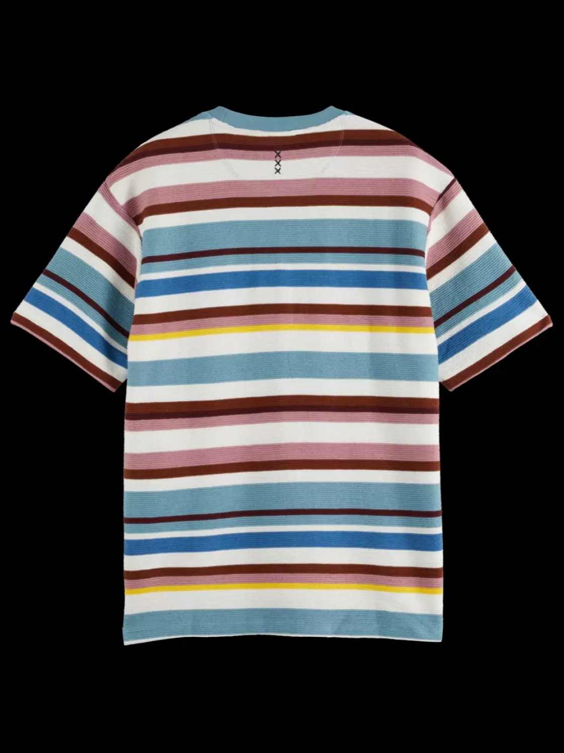Relaxed fit textured striped t-shirt-Scotch & Soda Sale