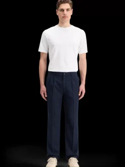 RELAXED STRAIGHT FIT PLEATED WOOL BLEND CHINO-Scotch & Soda Sale