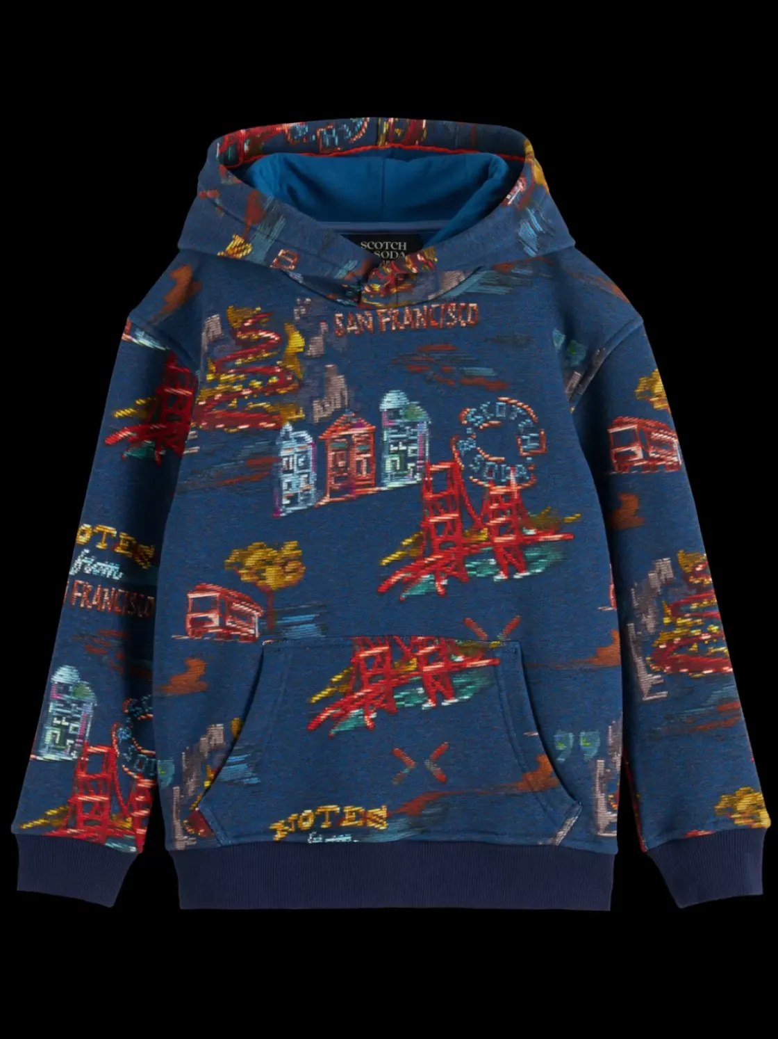 RELAXED-FIT ALLOVER PRINTED HOODIE-Scotch & Soda Best