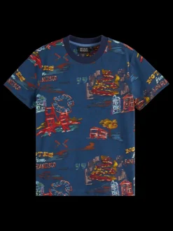 Relaxed-fit allover printed t-shirt-Scotch & Soda Sale