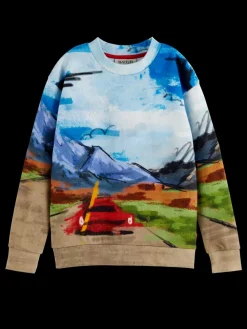 RELAXED-FIT PLACED ARTWORK SWEATSHIRT-Scotch & Soda Fashion