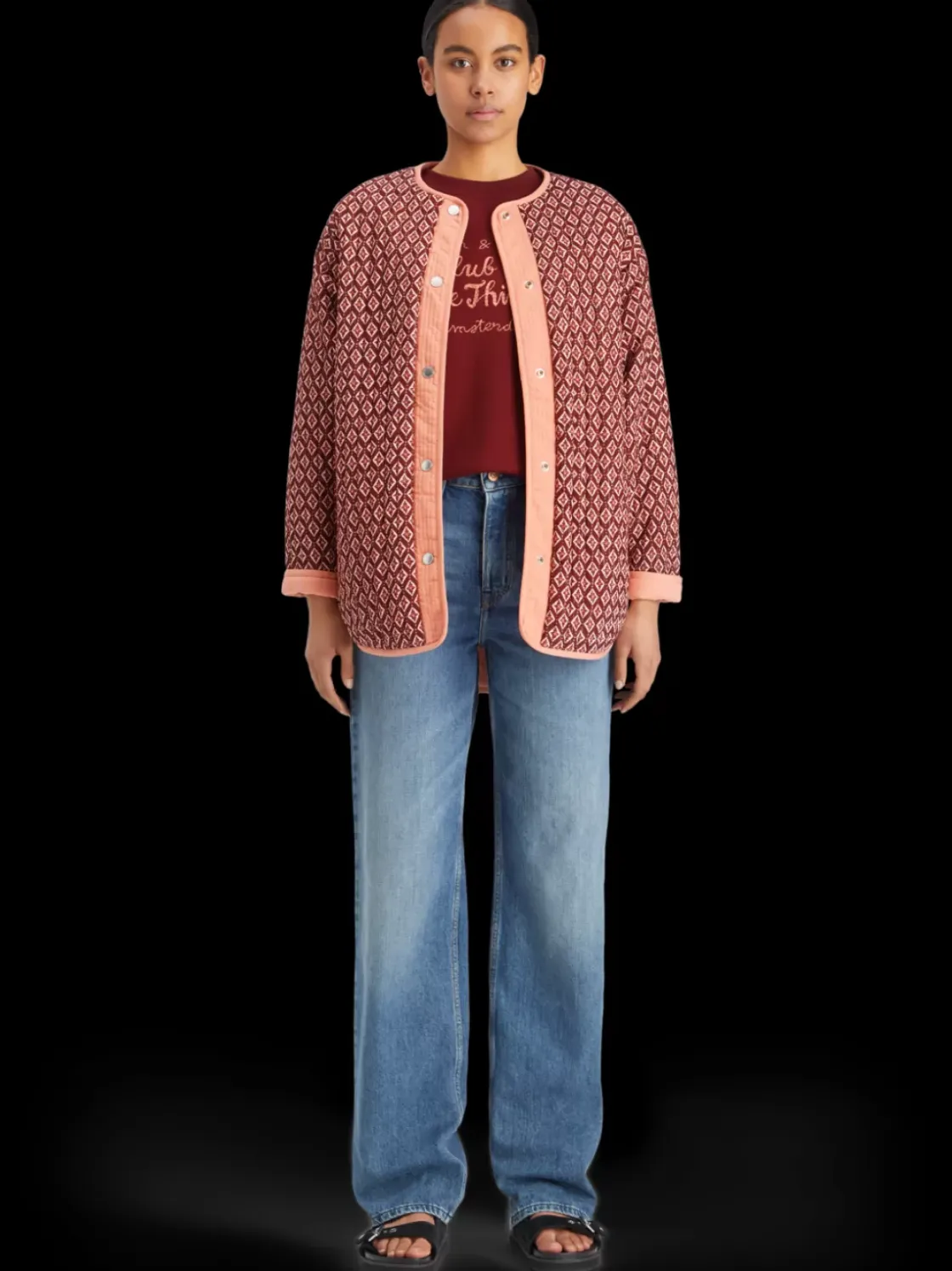 Reversible blockprint liner jacket-Scotch & Soda Outlet