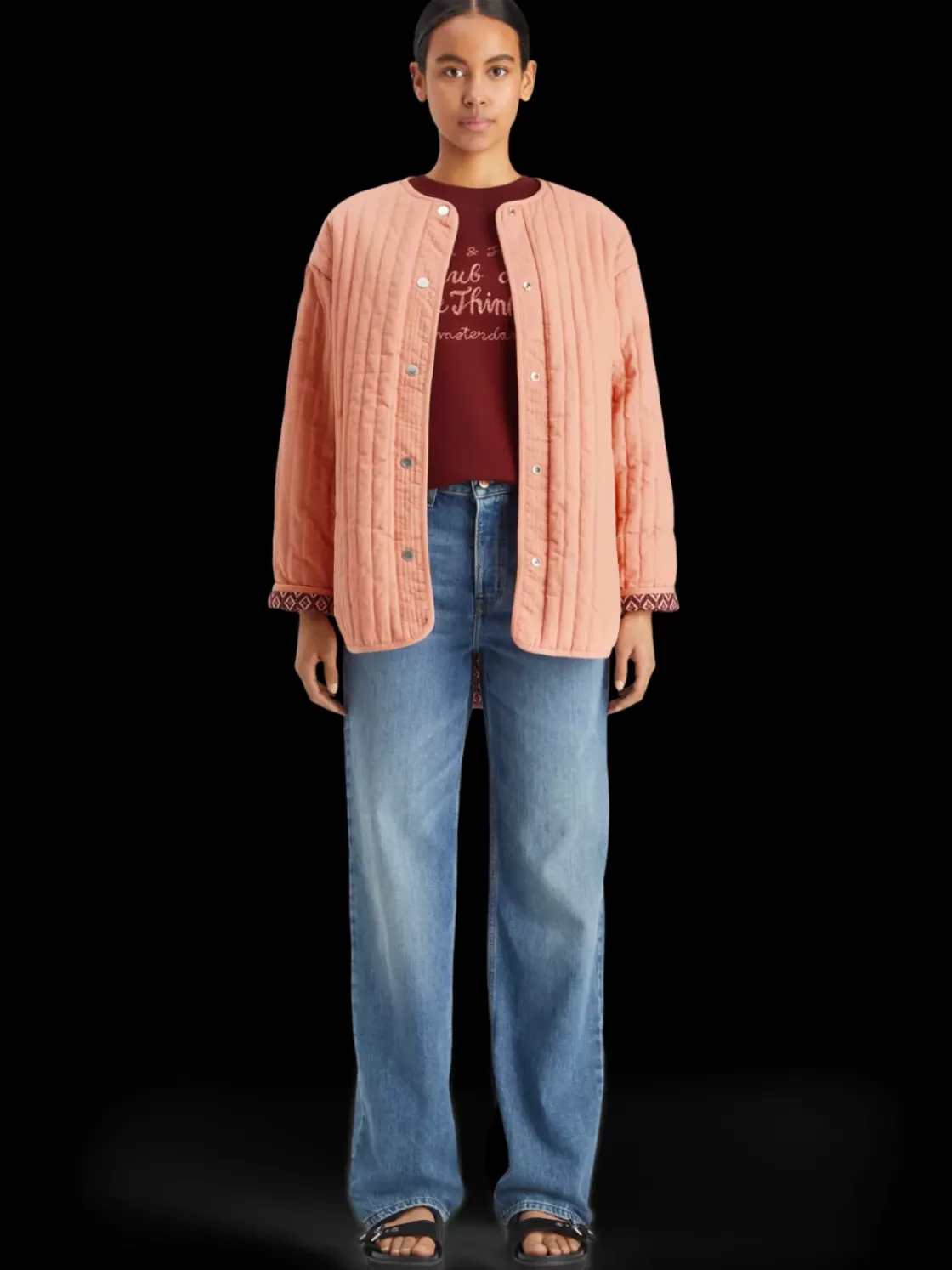 Reversible blockprint liner jacket-Scotch & Soda Outlet