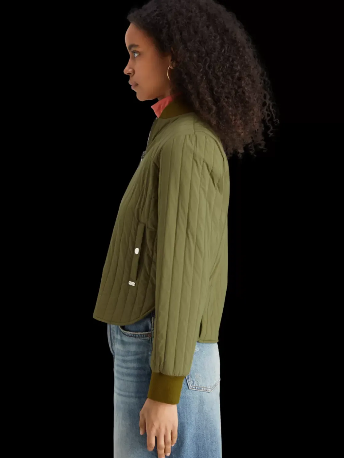 Reversible vertical quilt bomber-Scotch & Soda Best