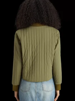 Reversible vertical quilt bomber-Scotch & Soda Best