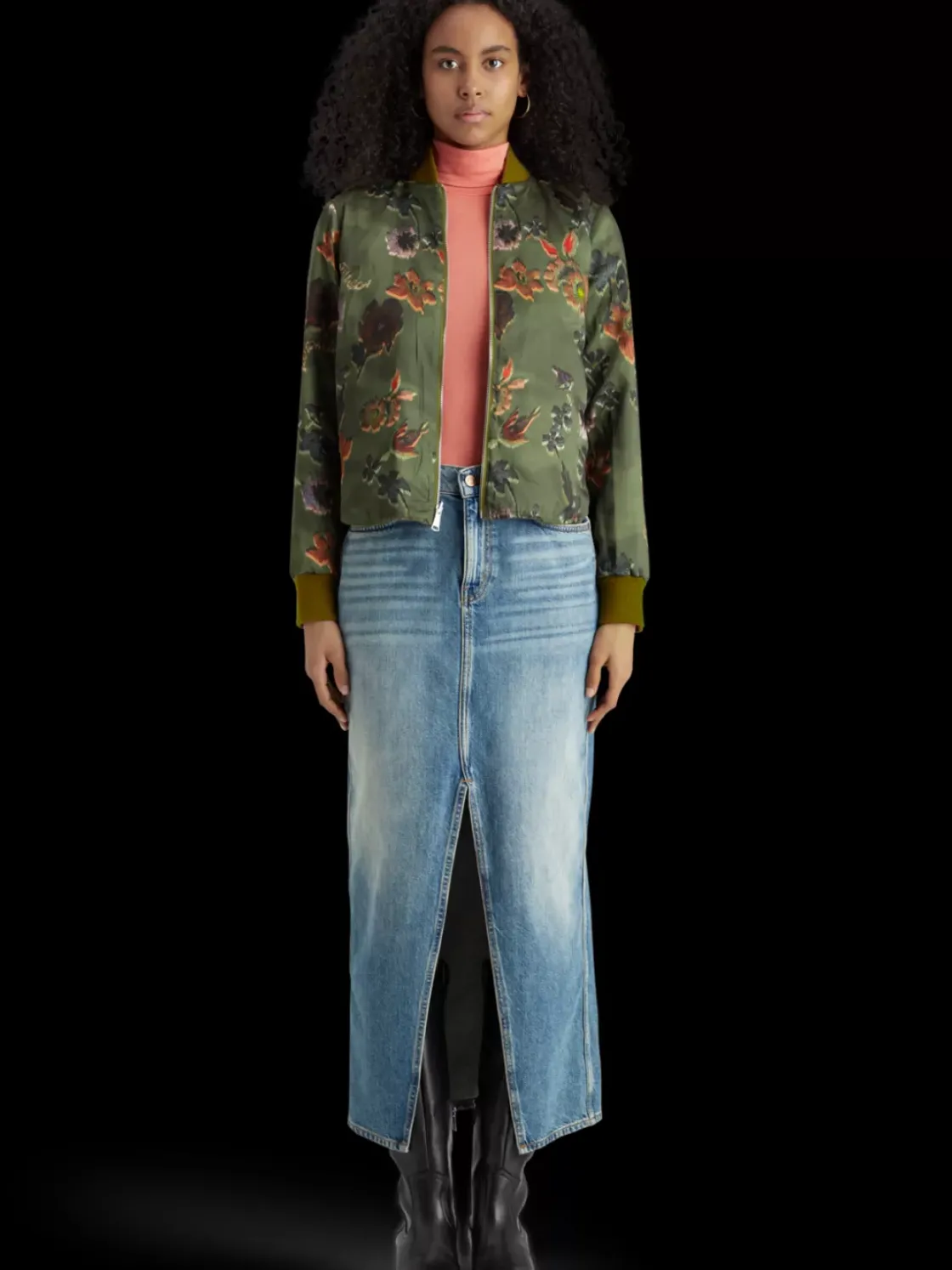 Reversible vertical quilt bomber-Scotch & Soda Best