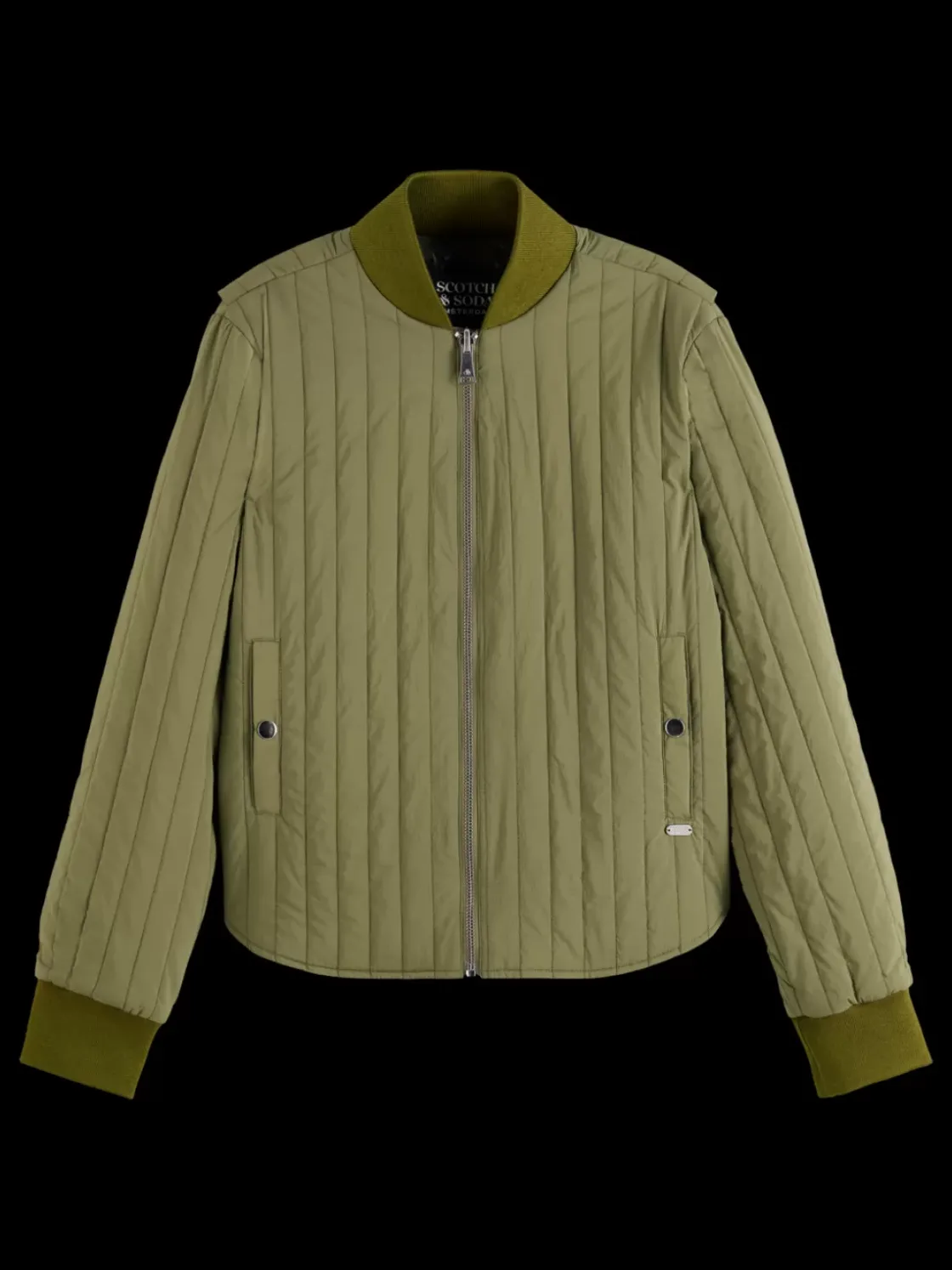 Reversible vertical quilt bomber-Scotch & Soda Best