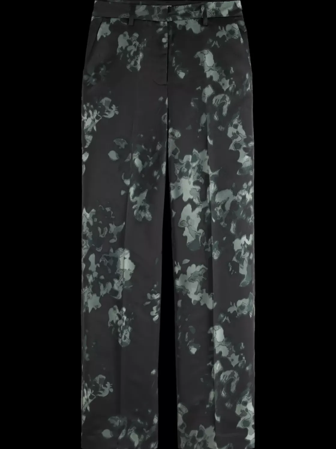 Ripple floral jacquard straight leg pant-Scotch & Soda Online