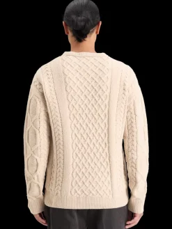 ROUND NECK EXTRA DROPPED SHOULDER CHENILLE CABLE SWEATER-Scotch & Soda New