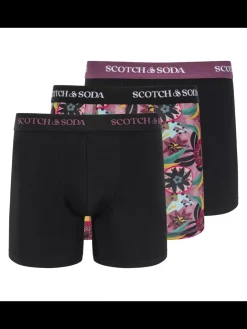 SCOTCH & SODA MEN'S UNDERWEAR SS24 - 3PK BOXER BRIEF (PRINT)-Scotch & Soda Discount