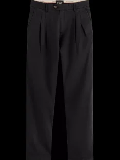 Seasonal - straight fit garment-dyed pleated chino-Scotch & Soda New