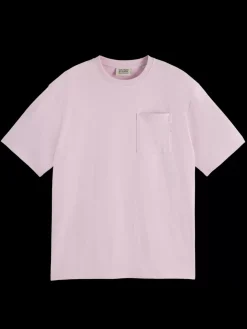 Seasonal core - 3 crosses loose fit pocket t-shirt-Scotch & Soda Best