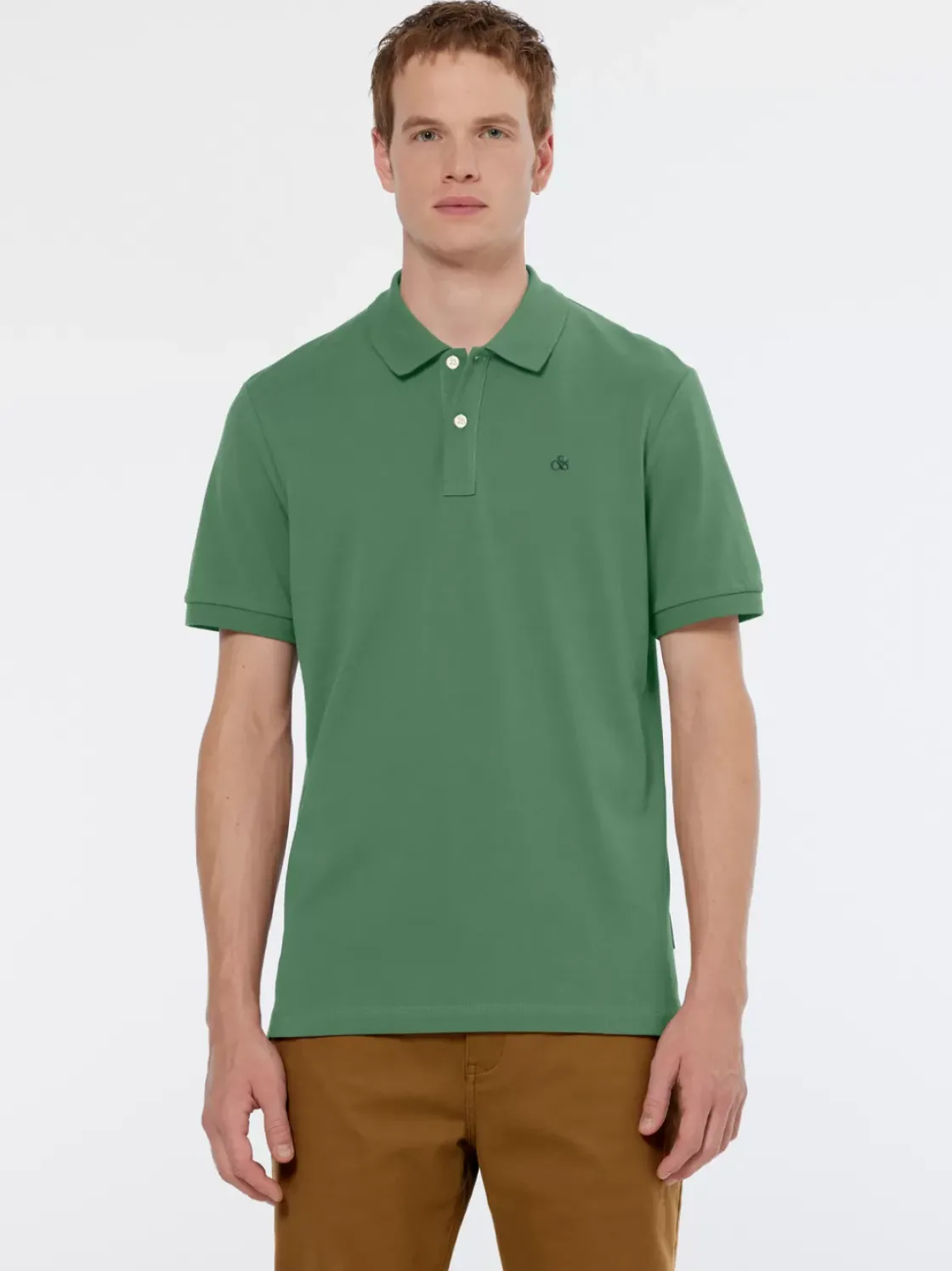 Seasonal core - logo pique polo-Scotch & Soda New