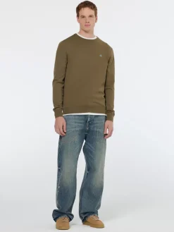 Seasonal core - viscose regular fit crewneck-Scotch & Soda Online