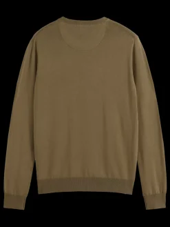Seasonal core - viscose regular fit crewneck-Scotch & Soda Online