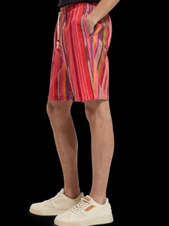 Seasonal- striped cotton-oxford bermuda short-Scotch & Soda Discount