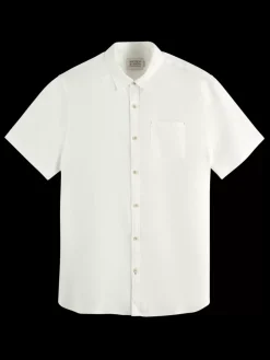 Short sleeve linen shirt-Scotch & Soda Online