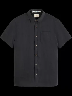 Short sleeve linen shirt-Scotch & Soda Online