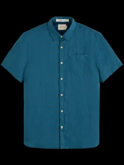 Short sleeve linen shirt-Scotch & Soda Online