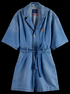 SHORT SLEEVE PLAYSUIT SEA SHELLS-Scotch & Soda Fashion