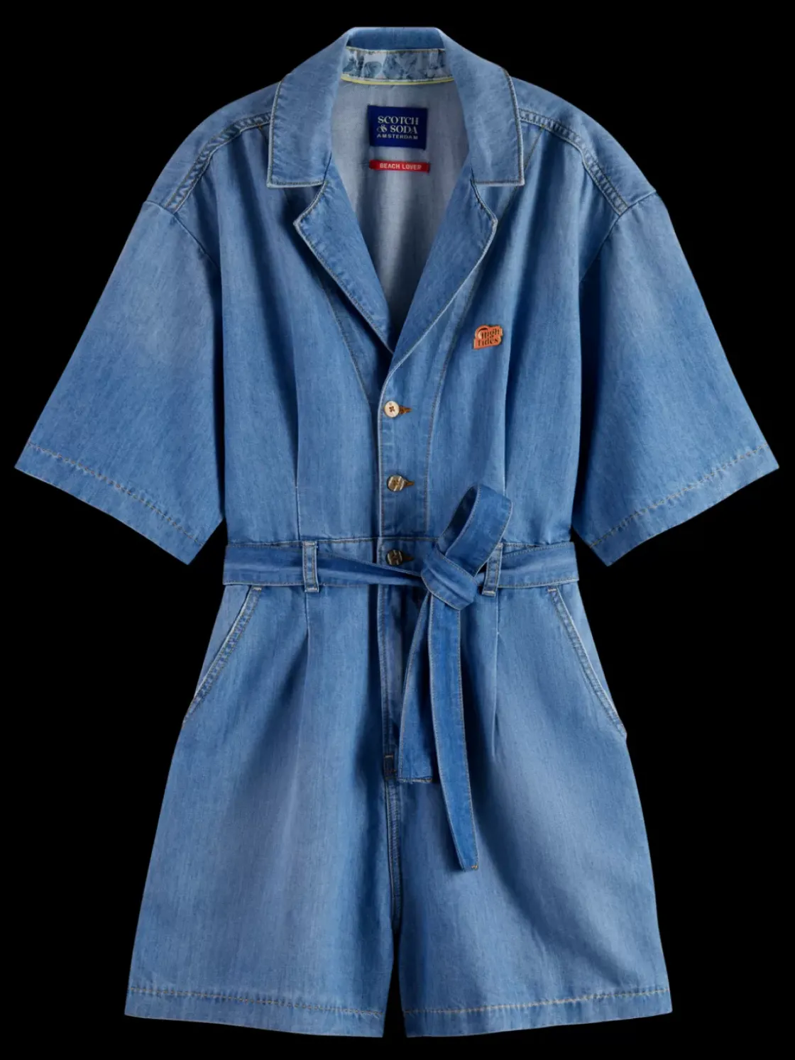 SHORT SLEEVE PLAYSUIT SEA SHELLS-Scotch & Soda Fashion