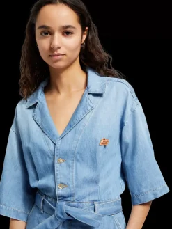 SHORT SLEEVE PLAYSUIT SEA SHELLS-Scotch & Soda Fashion