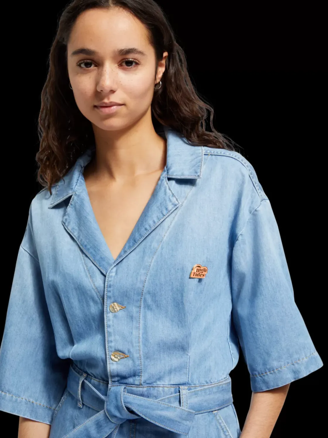 SHORT SLEEVE PLAYSUIT SEA SHELLS-Scotch & Soda Fashion