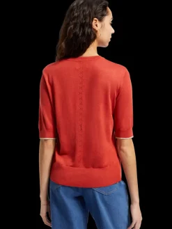 SHORT SLEEVED CREW NECK PULLOVER-Scotch & Soda Sale