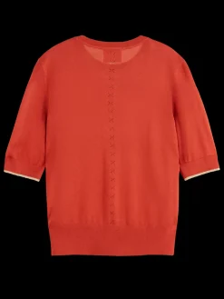 SHORT SLEEVED CREW NECK PULLOVER-Scotch & Soda Sale