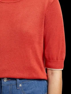 SHORT SLEEVED CREW NECK PULLOVER-Scotch & Soda Sale