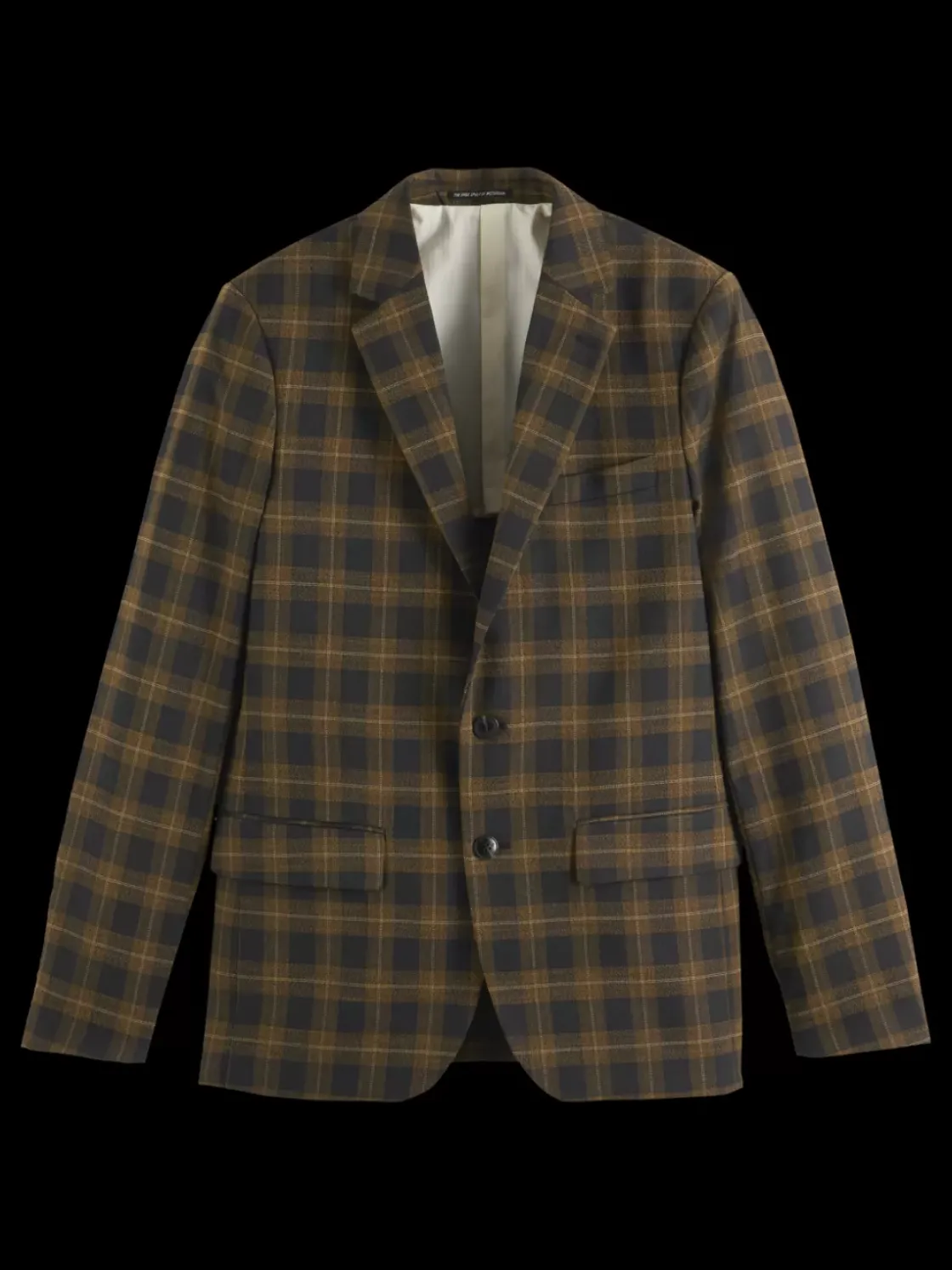 Single-breasted yarn-dyed check regular fit blazer-Scotch & Soda Online
