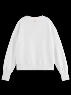 SLOUCHY PUFFED SLEEVED GRAPHIC SWEATSHIRT-Scotch & Soda Fashion