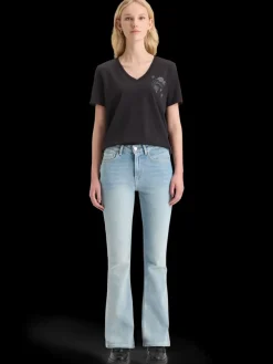 SLUB V-NECK REGULAR FIT T-SHIRT-Scotch & Soda Fashion