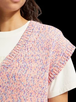 SPACE DYE V NECK KNITTED TANK-Scotch & Soda Discount