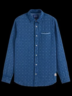 Special denim weave with wash effects shirt-Scotch & Soda Online