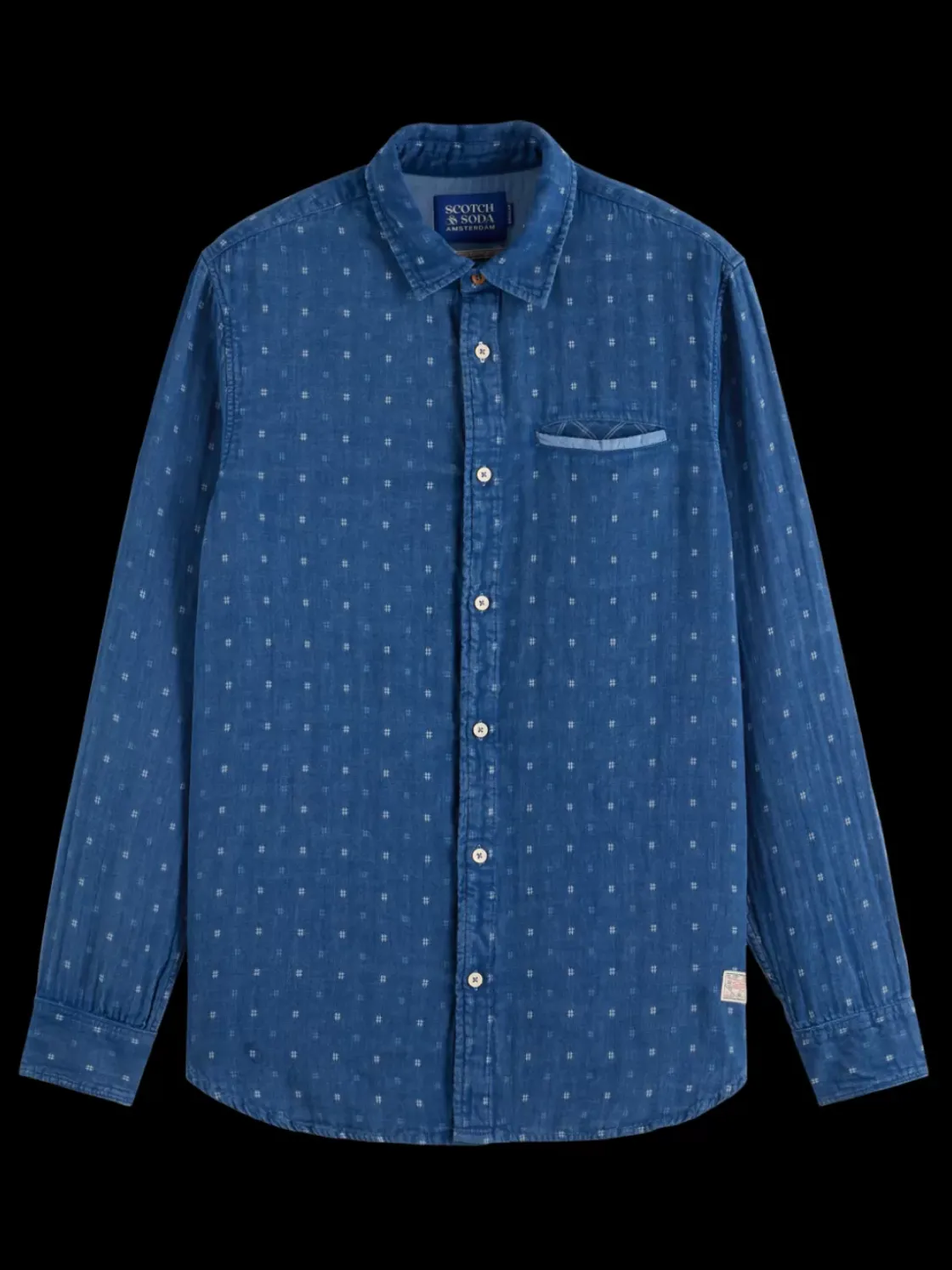Special denim weave with wash effects shirt-Scotch & Soda Online
